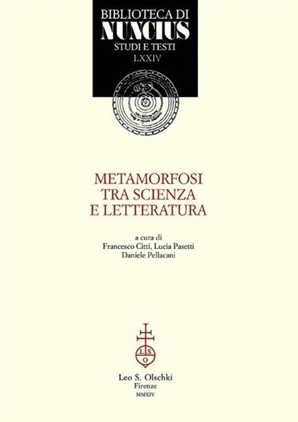 Metamorfosi tra scienza e letteratura - copertina