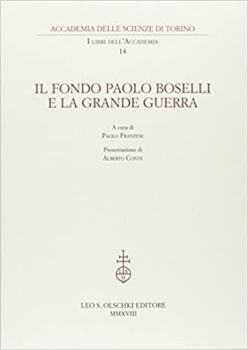 Il fondo Paolo Boselli e la Grande Guerra - copertina