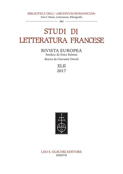 Studi di letteratura francese. Vol. 42 - copertina