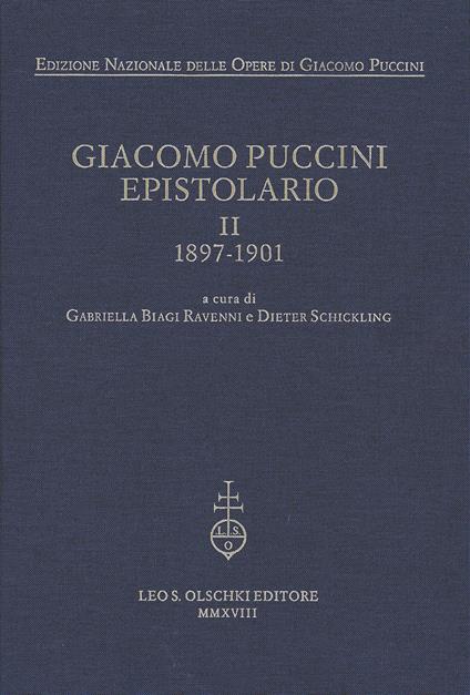 Giacomo Puccini. Epistolario. Vol. 2: 1897-1901 - copertina