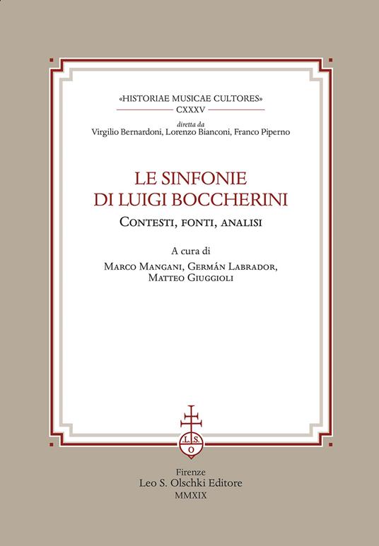 Le sinfonie di Luigi Boccherini. Contesti, fonti, analisi. Ediz. multilingue - copertina