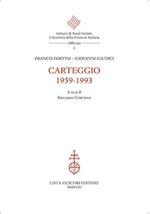 Carteggio 1959-1993