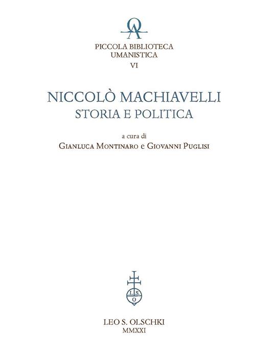 Niccolò Machiavelli: storia e politica - copertina