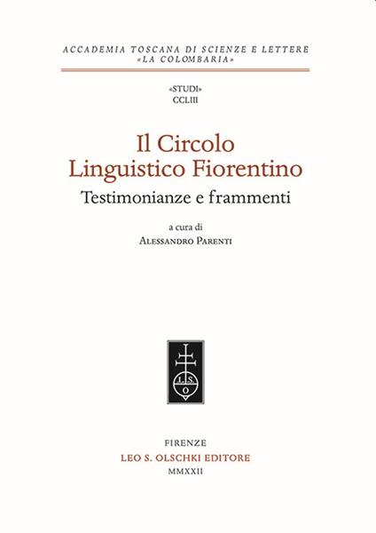 Il Circolo Linguistico Fiorentino. Testimonianze e frammenti - copertina