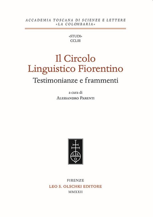 Il Circolo Linguistico Fiorentino. Testimonianze e frammenti - copertina