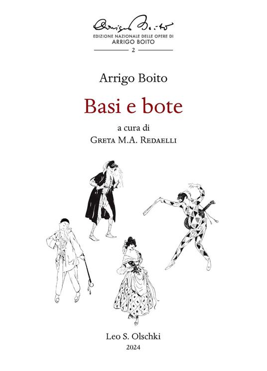 Basi e bote - Arrigo Boito - copertina