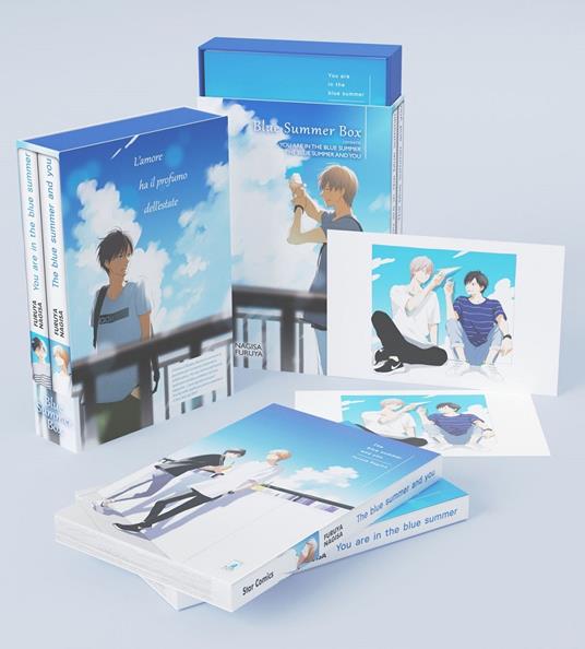 Blue summer box: You are in the blue summer-The blue summer and you - Nagisa Furuya - copertina