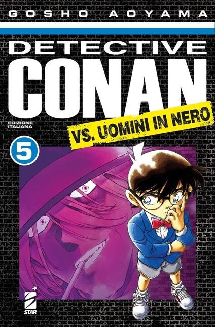 Detective Conan vs uomini in nero. Vol. 5 - Gosho Aoyama - copertina