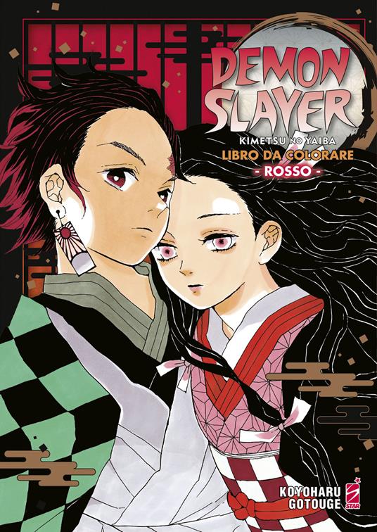 Demon slayer. Kimetsu no yaiba. Libro da colorare. Ediz. rossa - Koyoharu Gotouge - copertina