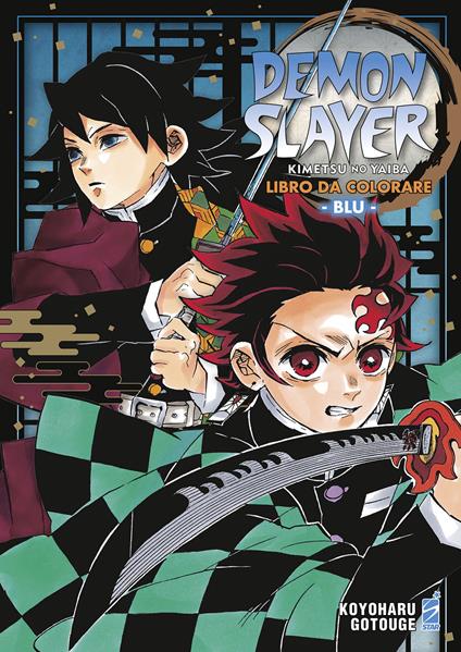 Demon slayer. Kimetsu no yaiba. Libro da colorare. Ediz. blu - Koyoharu Gotouge - copertina