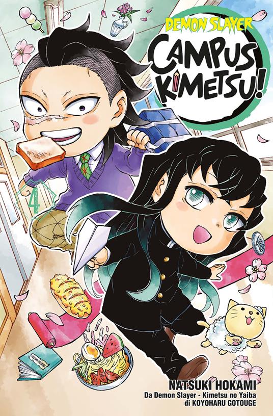 Demon slayer. Campus kimetsu!. Vol. 4 - Koyoharu Gotouge,Natsuki Hokami - copertina