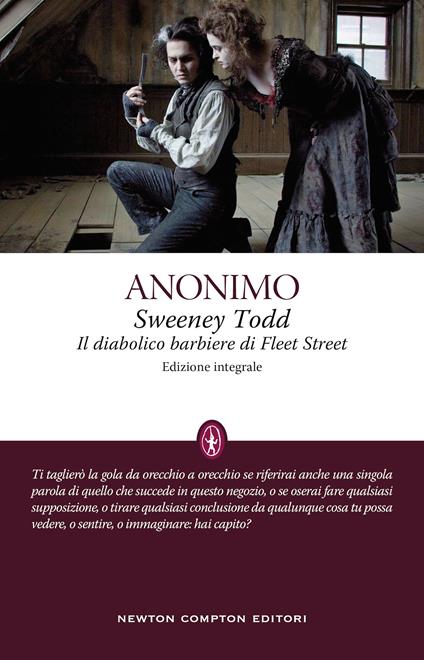 Sweeney Todd. Il diabolico barbiere di Fleet Street. Ediz. integrale - Anonimo - copertina