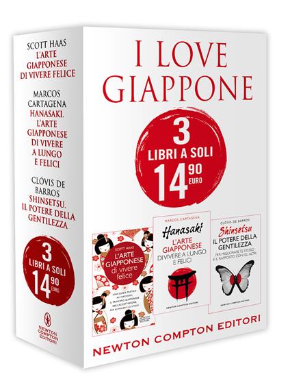 I love Giappone: L'arte giapponese di vivere felice. Una guida pratica all’ukeireru, il principio giapponese dell’accettazione, per eliminare lo stress-Hanasaki. L'arte giapponese di vivere a lungo e felici-Shinsetsu. Il potere della gentilezza. Per migliorare te stesso e il rapporto con gli altri - Scott Haas - copertina