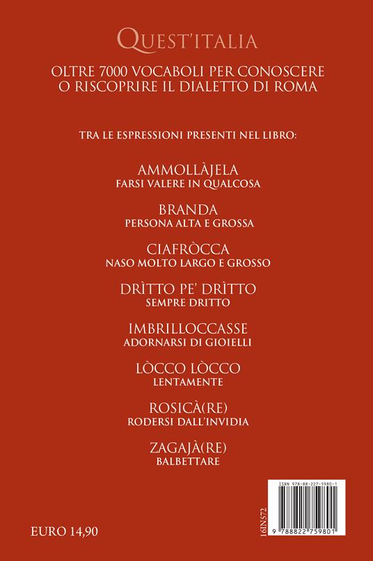 Vocabolario del romanesco contemporaneo. Le parole del dialetto e dell’italiano di Roma - Paolo D'Achille,Claudio Giovanardi - 4