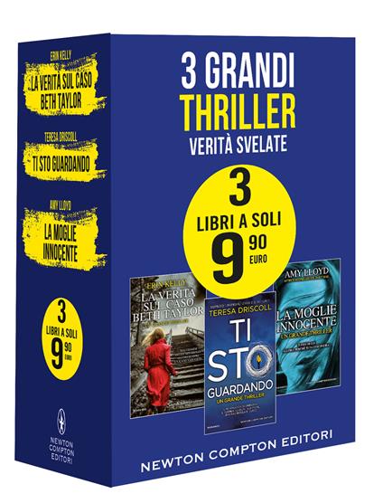 3 grandi thriller. Verità svelate: La verità sul caso Beth Taylor-Ti sto guardando-La moglie innocente - Erin Kelly,Teresa Driscoll,Amy Lloyd - copertina