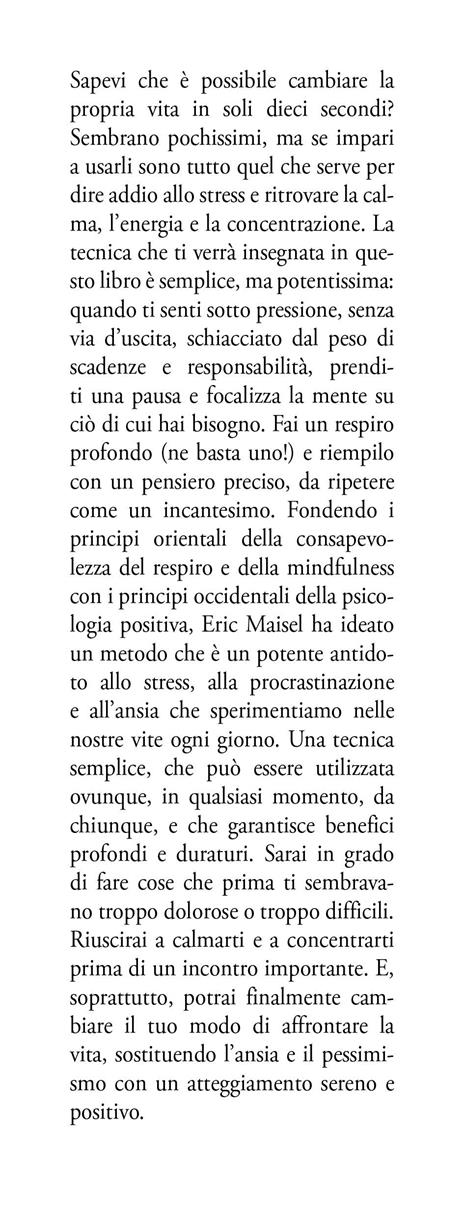 La via zen giorno per giorno. Bastano dieci secondi per vincere lo stress e vivere felici - Eric Maisel - 2