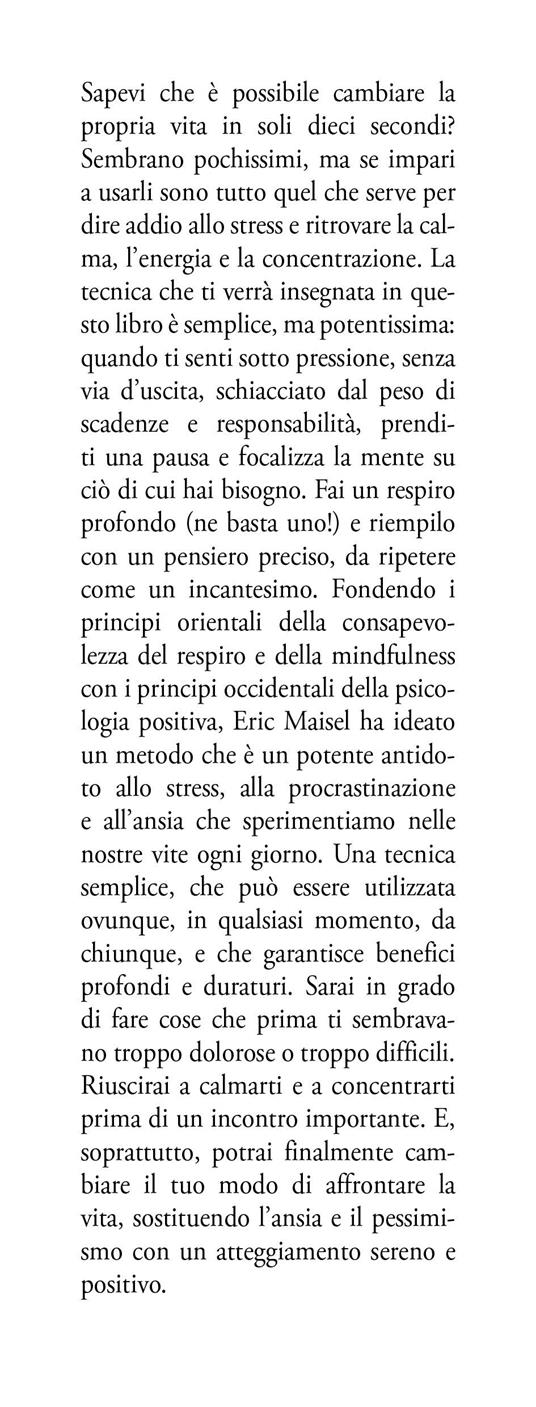 La via zen giorno per giorno. Bastano dieci secondi per vincere lo stress e vivere felici - Eric Maisel - 2