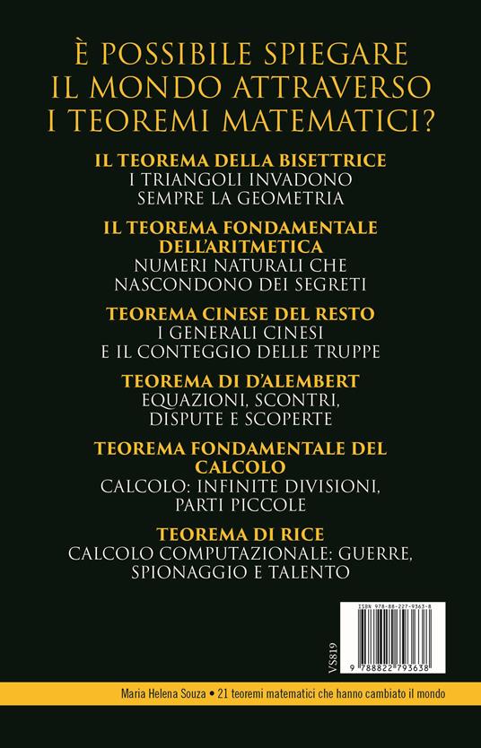 21 teoremi matematici che hanno cambiato il mondo - Maria Helena Souza - 4