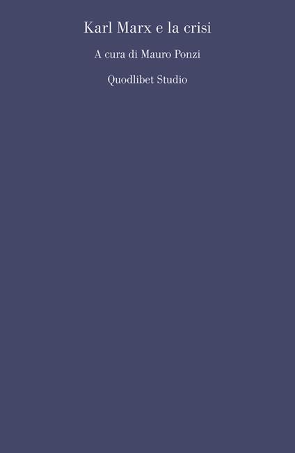 Karl Marx e la crisi - copertina