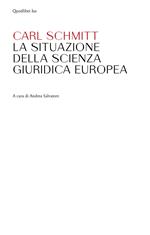 La situazione della scienza giuridica europea