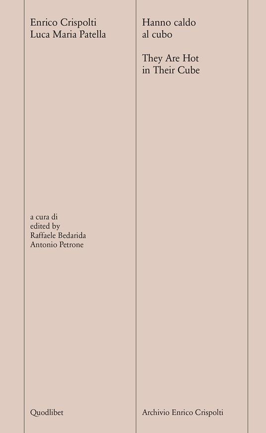 Hanno caldo al cubo-They are hot in their cube. Ediz. bilingue. Con QR code - Enrico Crispolti,Luca M. Patella - copertina