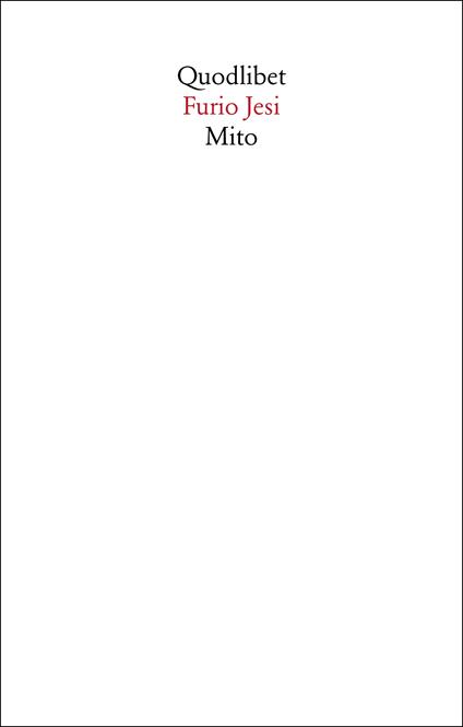 Mito. Nuova ediz. - Furio Jesi - copertina