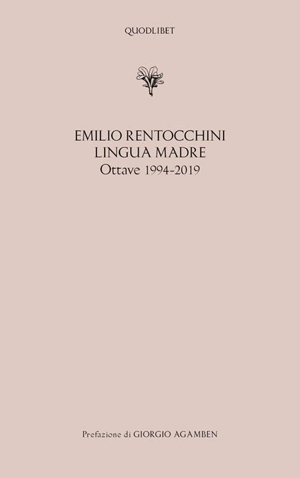 Lingua madre. Ottave 1994-2019 - Emilio Rentocchini - copertina