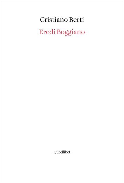 Eredi Boggiano - Cristiano Berti - copertina
