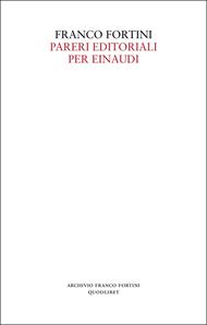 Pareri editoriali per Einaudi