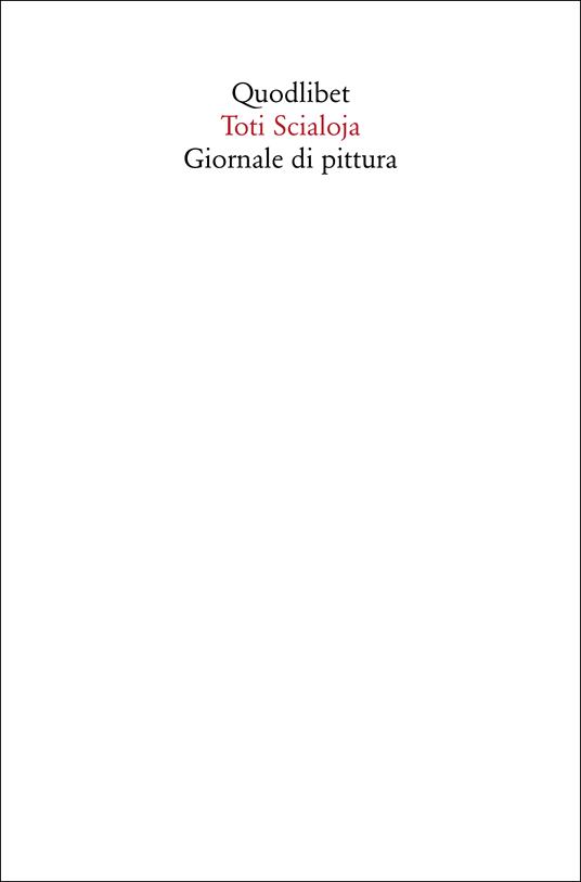 Giornale di pittura - Toti Scialoja - copertina