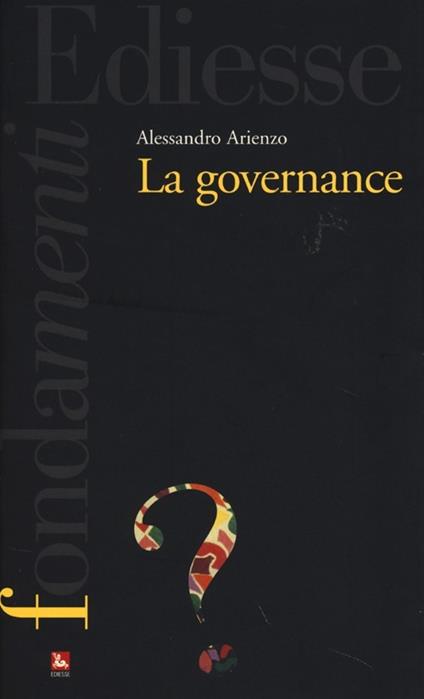 La governance - Alessandro Arienzo - copertina