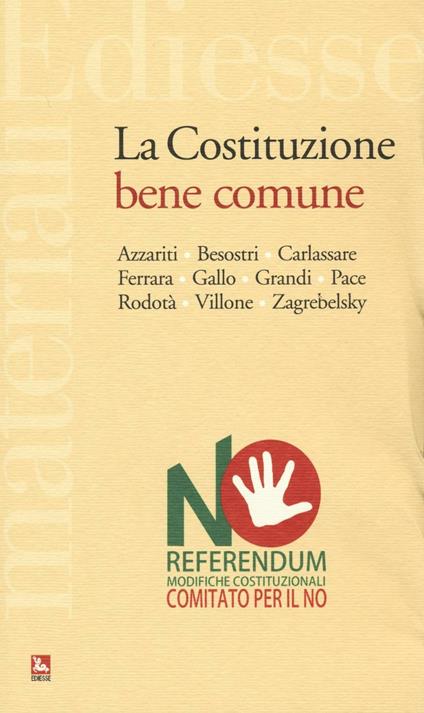 La costituzione bene comune - copertina