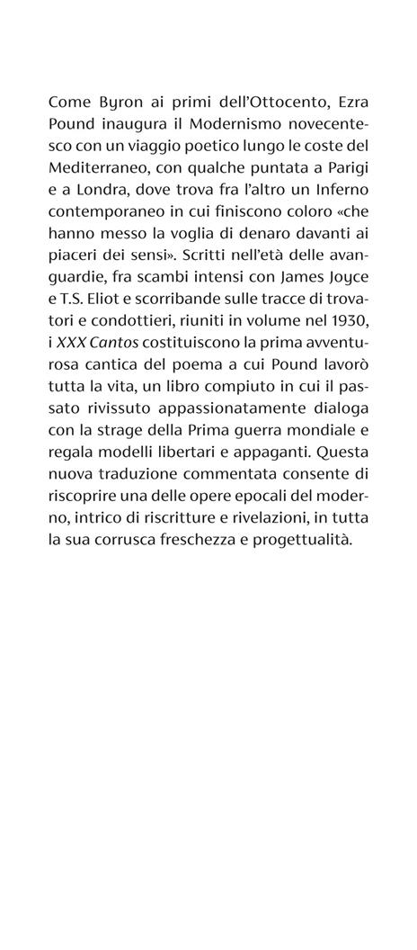 XXX cantos. Testo inglese a fronte - Ezra Pound - 2