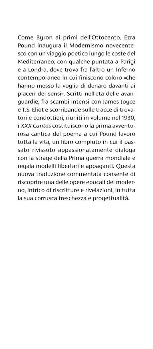 XXX cantos. Testo inglese a fronte - Ezra Pound - 2
