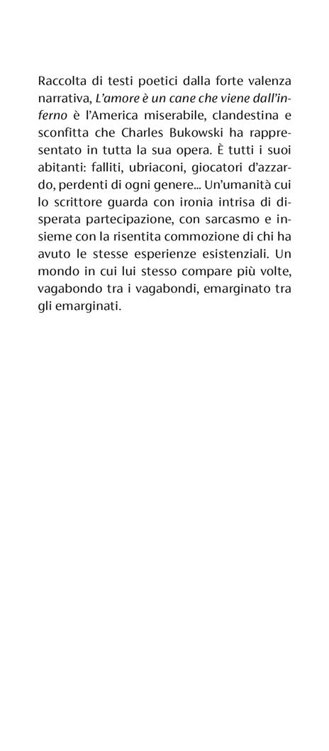 L'amore è un cane che viene dall'inferno. Testo inglese a fronte - Charles Bukowski - 2