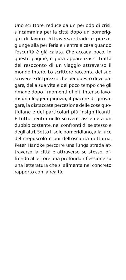 Pomeriggio di uno scrittore - Peter Handke - 2