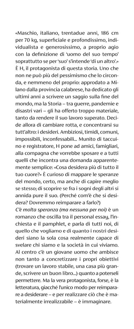 C'e' molta speranza (ma nessuna per noi) - Nicola H. Cosentino - 2