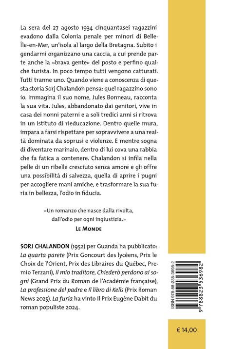 La furia - Sorj Chalandon - 2