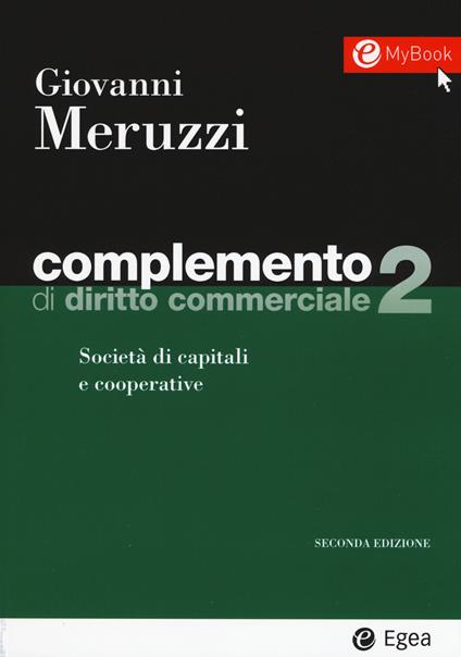 Complemento di diritto commerciale. Vol. 2: Società di capitali e cooperative - Giovanni Meruzzi - copertina