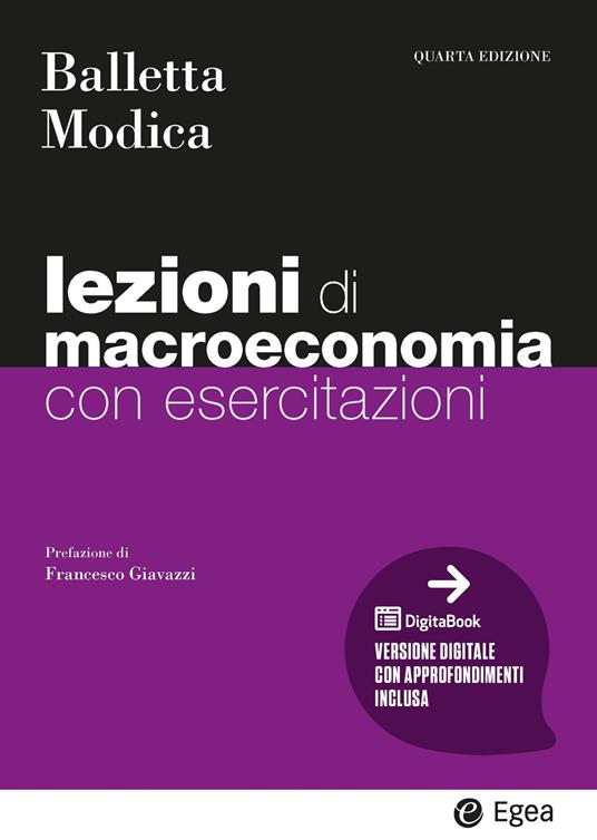 Lezioni di macroeconomia. Con esercitazioni. Con DigitalBook - Luigi Balletta,Salvatore Modica - copertina
