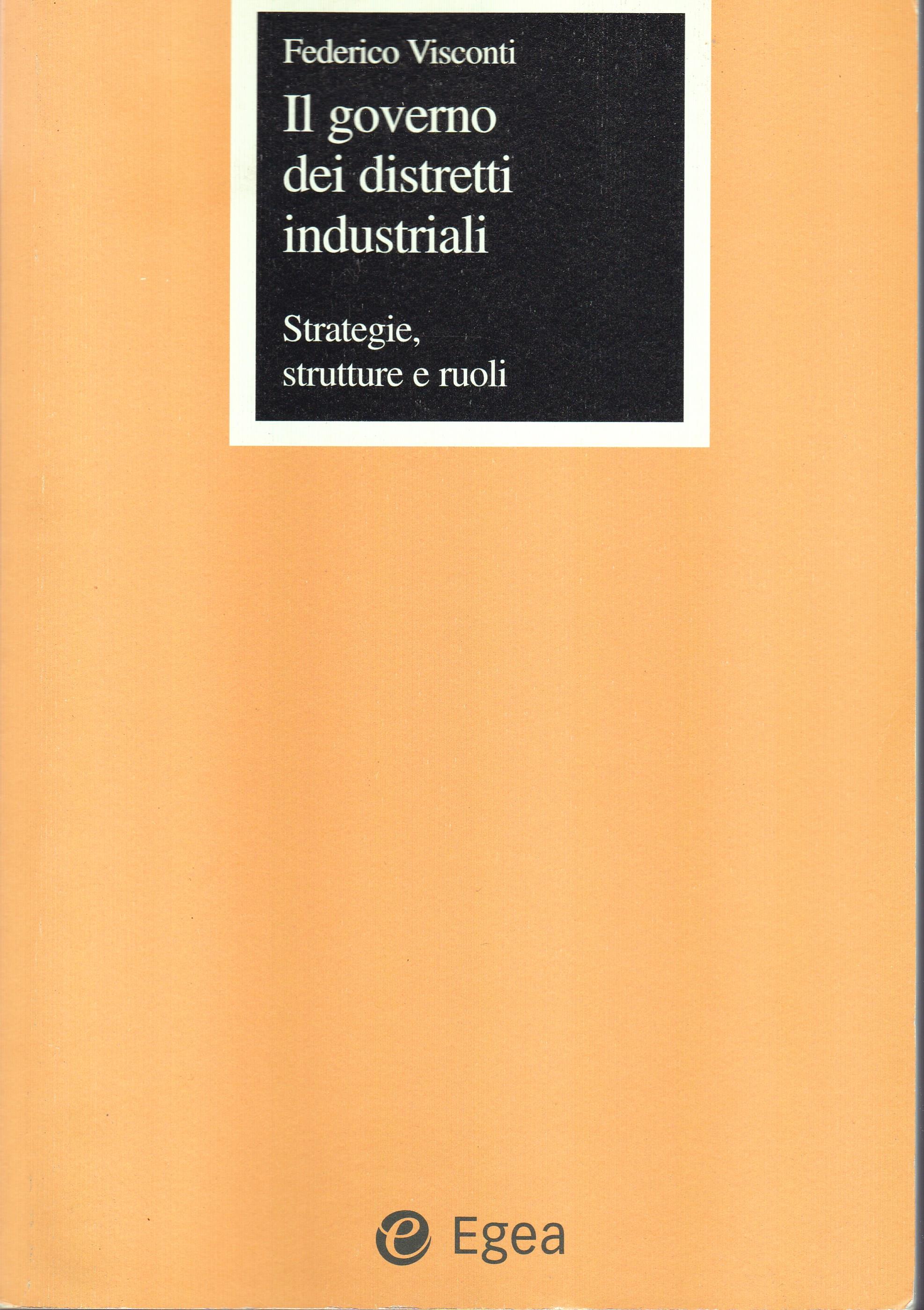 Il governo dei distretti industriali. Strategie, strutture e ruoli