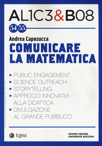 Alice & Bob. Vol. 54-55: Comunicare la matematica. - copertina