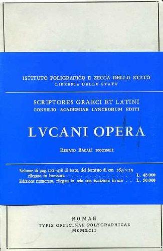 Opera - M. Anneo Lucano - copertina