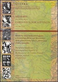 Ricerche micro paleontologiche e biostratigrafiche sul mesozoico della piattaforma laziale-abruzzese (Italia centrale) - Maurizio Chiocchini - copertina