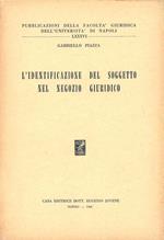 L' identificazione del soggetto nel negozio giuridico