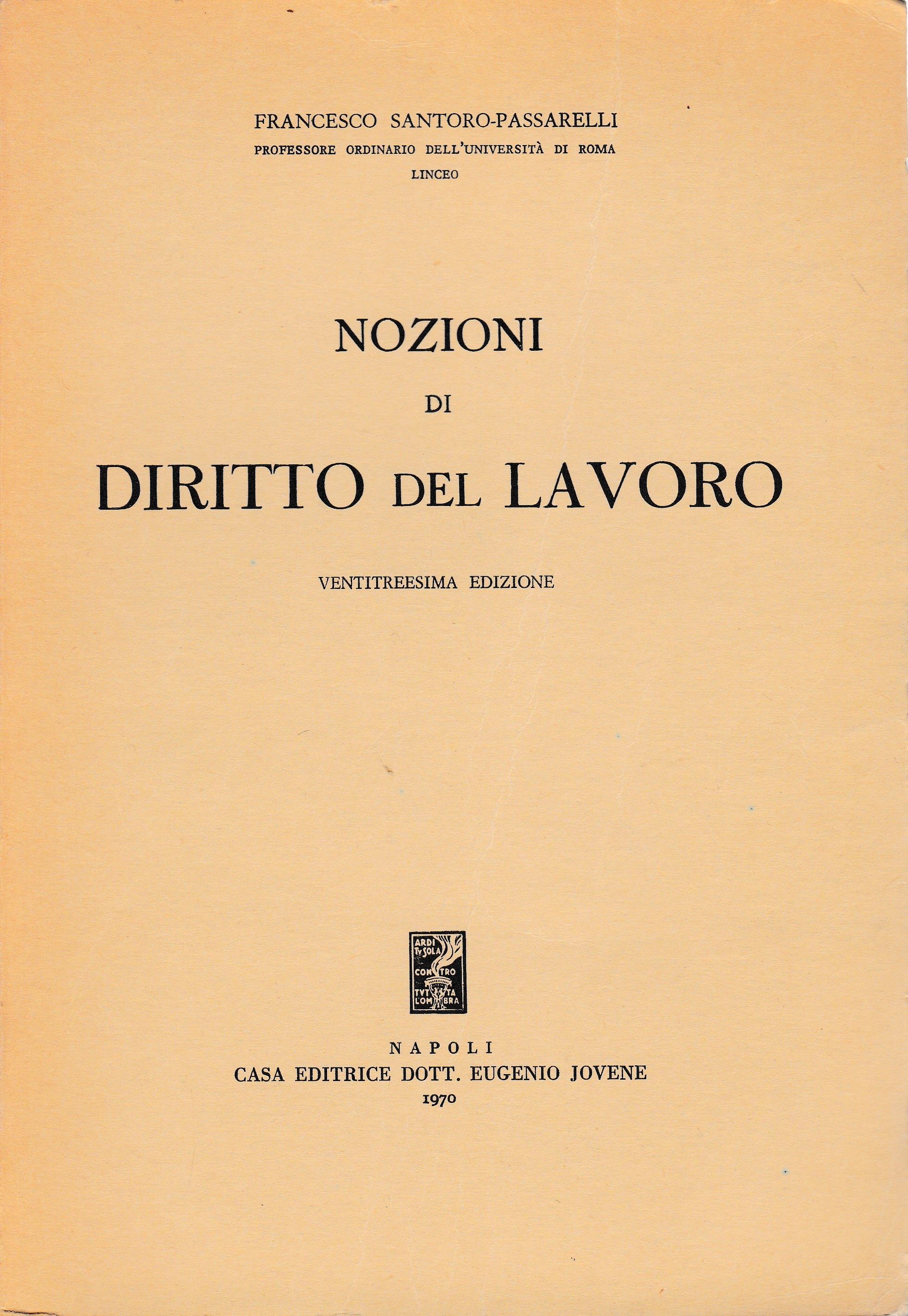 Nozioni di diritto del lavoro