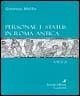 Personae e status in Roma antica - Generoso Melillo - copertina