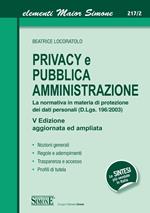 Privacy e pubblica amministrazione