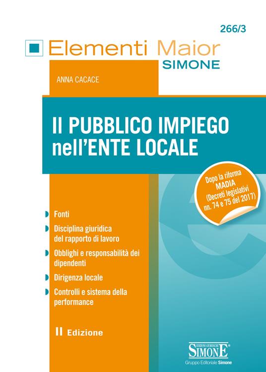 Il pubblico impiego nell'ente locale - Anna Cacace - ebook