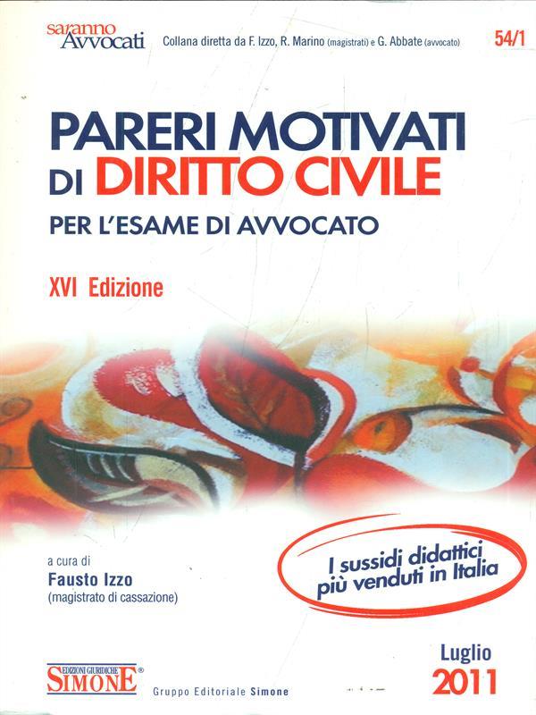 Pareri motivati di diritto civile per l'esame di avvocato